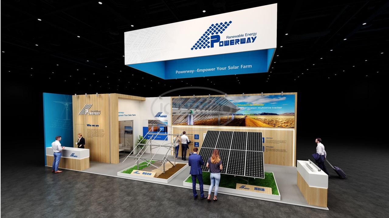西班牙馬德里展臺設計 | 保威新能源閃耀西班牙光伏展