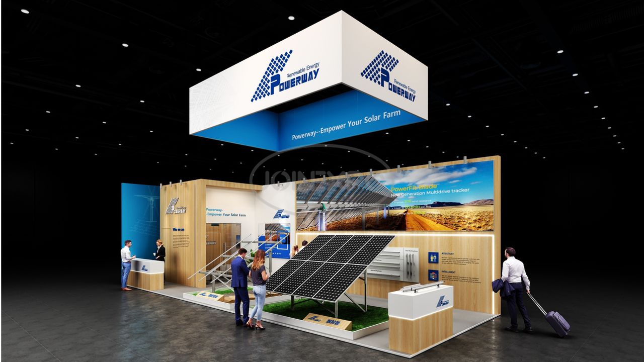 西班牙馬德里展臺設計 | 保威新能源閃耀西班牙光伏展