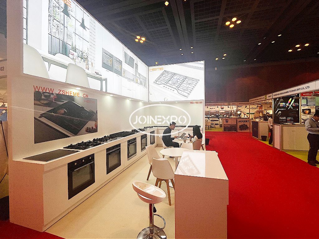 迪拜家居行業(yè)展臺設計搭建-和美電器優(yōu)雅亮相迪拜家居展