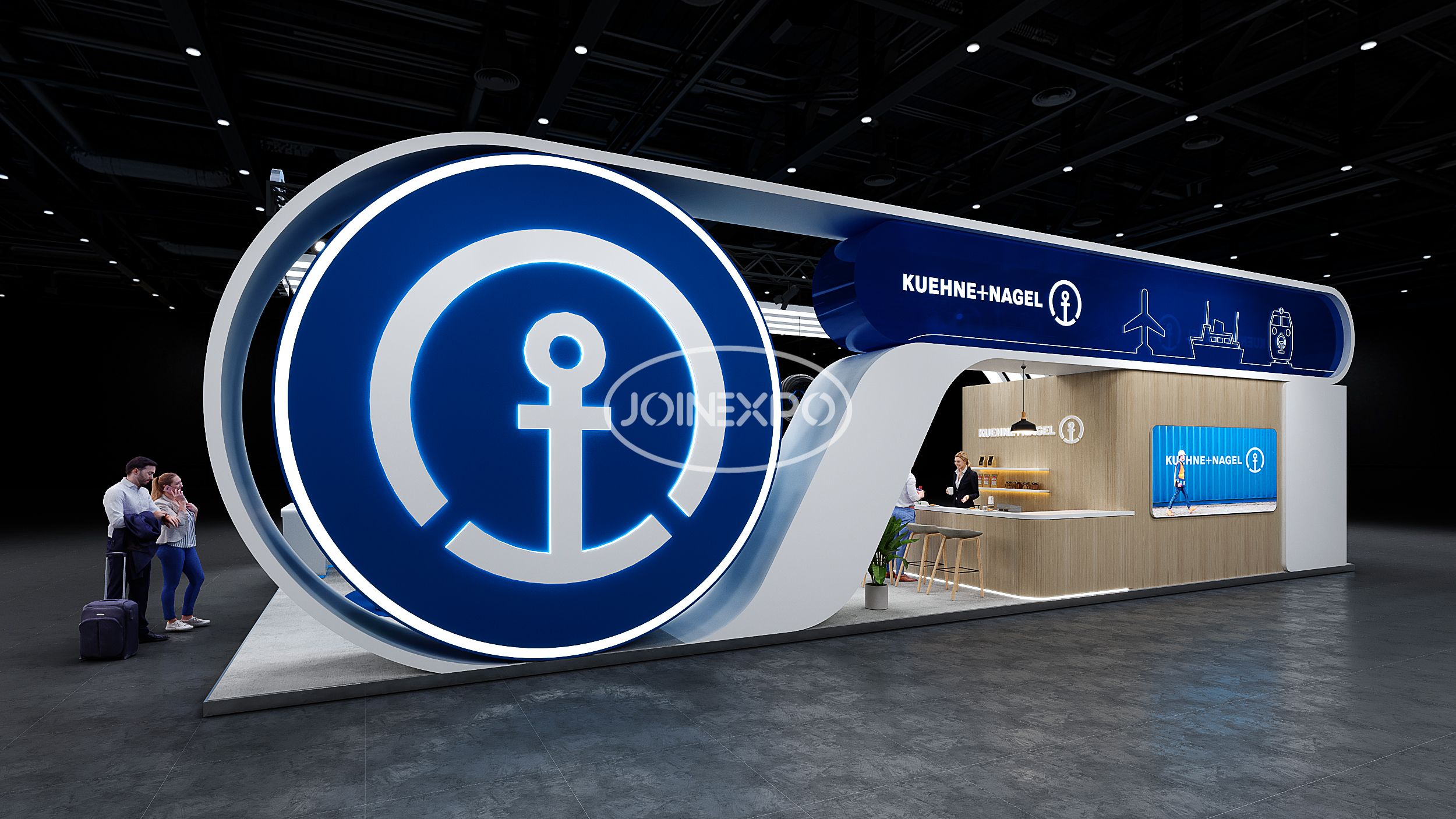 上海進(jìn)博會(huì)展臺(tái)設(shè)計(jì)丨鏈接世界，德迅物流網(wǎng)絡(luò)緊密相連